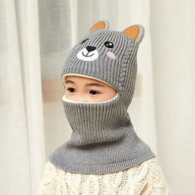 Kids Winter Face Mask Hat Set for Boys Fleece Lined - Image 10