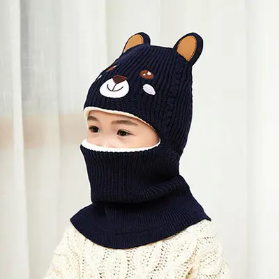 Kids Winter Face Mask Hat Set for Boys Fleece Lined - Image 12