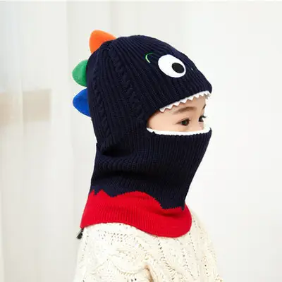 Kids Winter Face Mask Hat Set for Boys Fleece Lined - Image 18