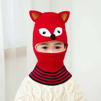 Kids Winter Face Mask Hat Set for Boys Fleece Lined - Image 2