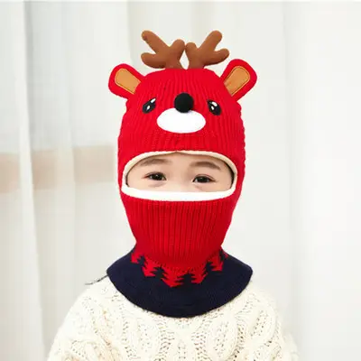 Kids Winter Face Mask Hat Set for Boys Fleece Lined - Image 20