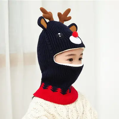 Kids Winter Face Mask Hat Set for Boys Fleece Lined - Image 23