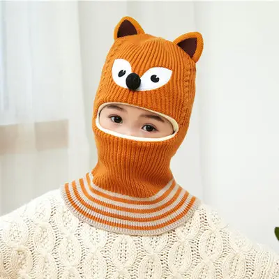 Kids Winter Face Mask Hat Set for Boys Fleece Lined - Image 3