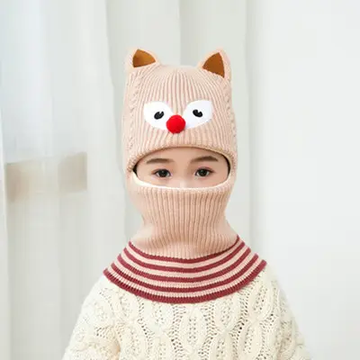 Kids Winter Face Mask Hat Set for Boys Fleece Lined - Image 5