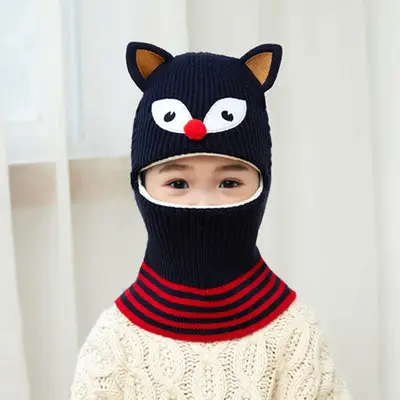 Kids Winter Face Mask Hat Set for Boys Fleece Lined - Image 6