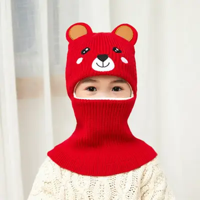 Kids Winter Face Mask Hat Set for Boys Fleece Lined - Image 8