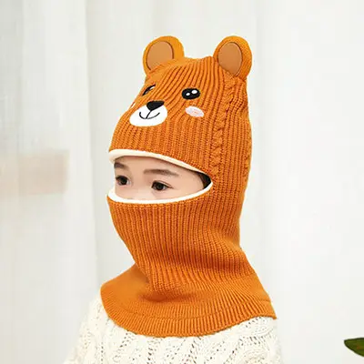 Kids Winter Face Mask Hat Set for Boys Fleece Lined - Image 9