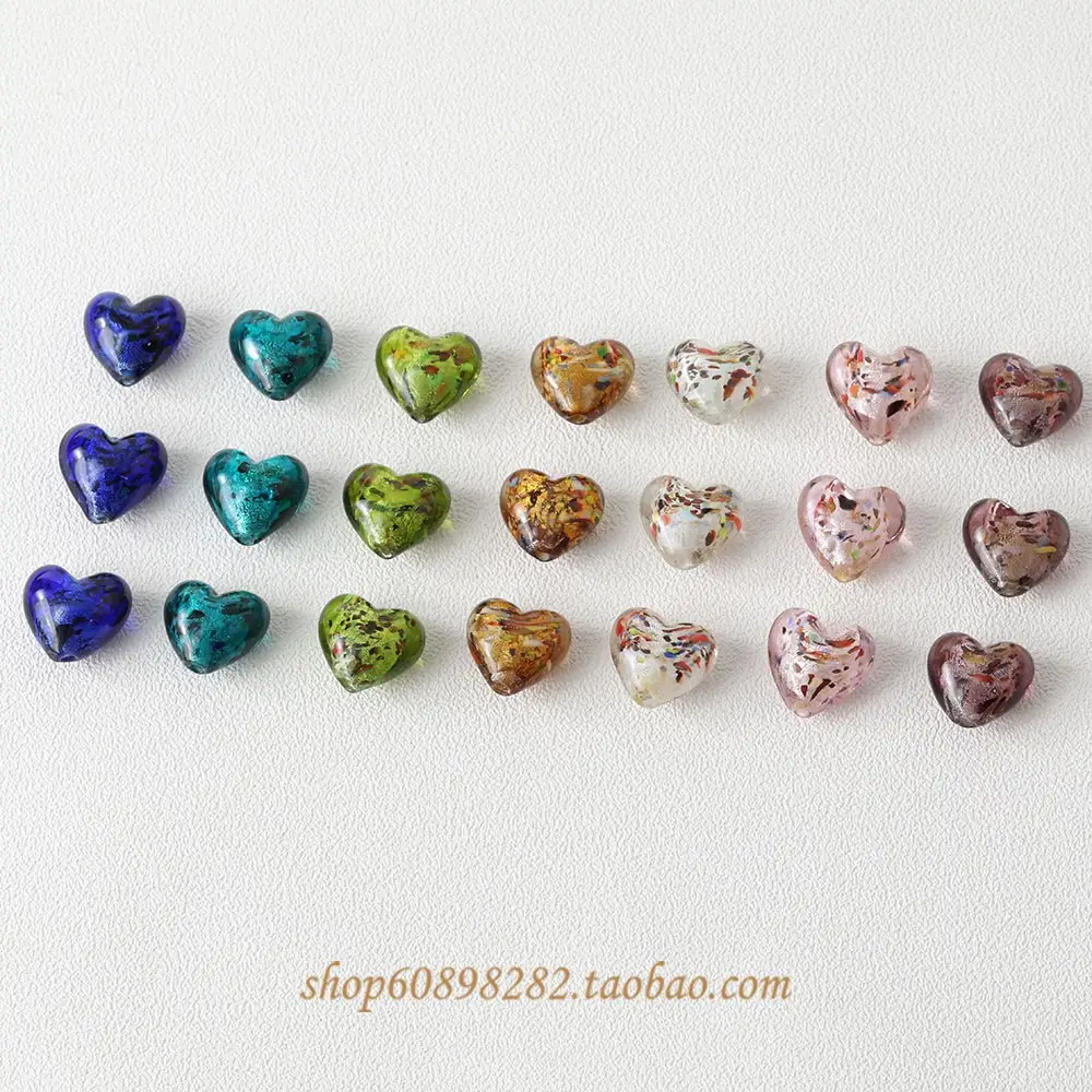 Vintage Heart Glass Jewelry Set for DIY Jewelry Making - Image 11