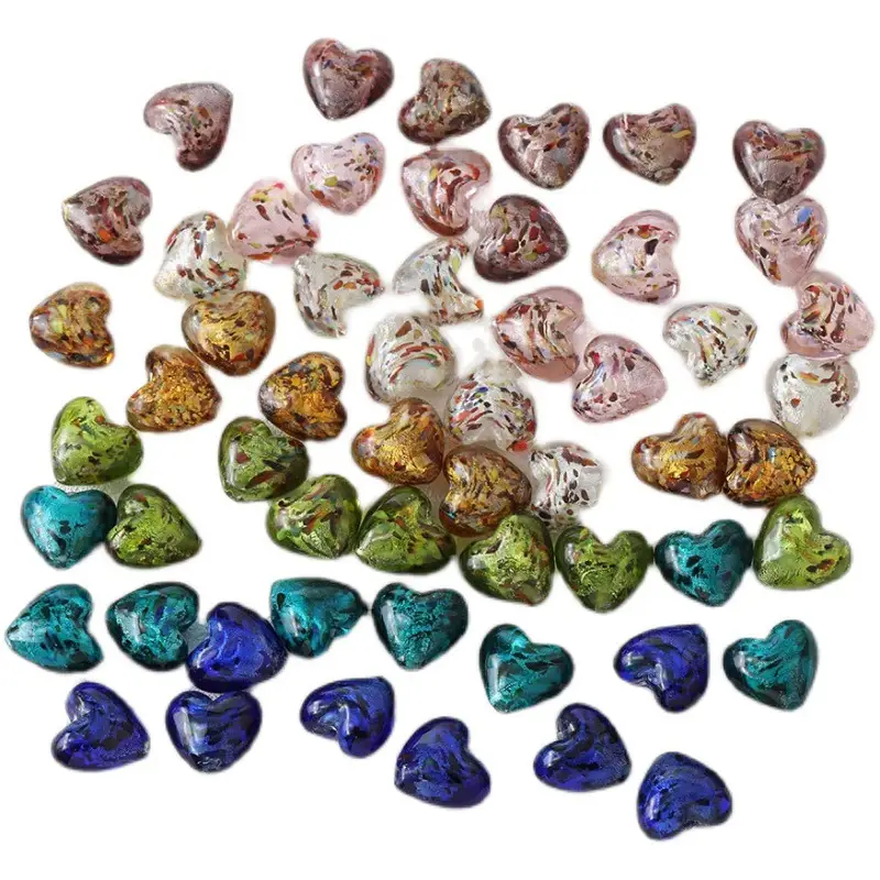 Vintage Heart Glass Jewelry Set for DIY Jewelry Making - Image 12