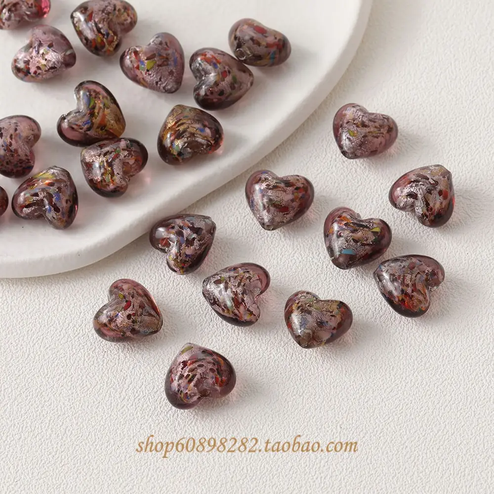Vintage Heart Glass Jewelry Set for DIY Jewelry Making — feature 13
