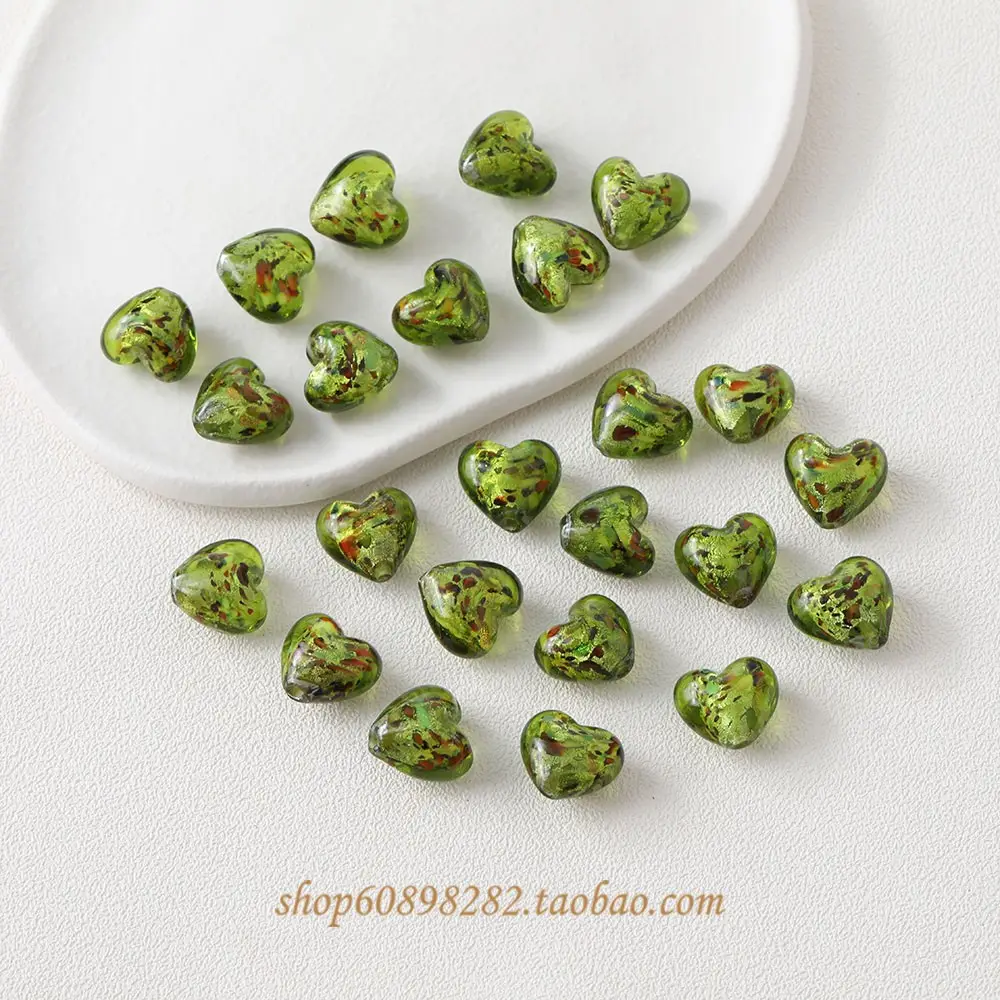 Vintage Heart Glass Jewelry Set for DIY Jewelry Making — feature 15
