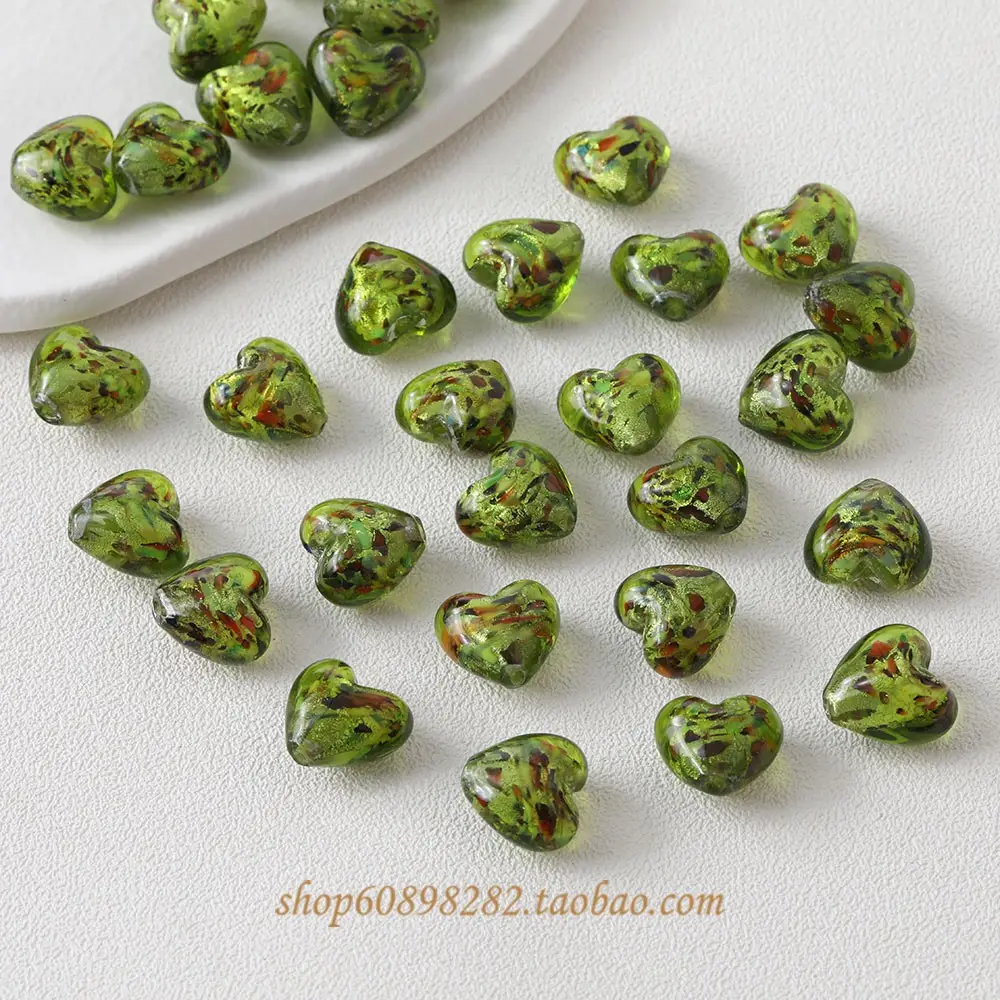 Vintage Heart Glass Jewelry Set for DIY Jewelry Making — feature 16