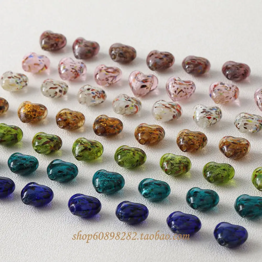 Vintage Heart Glass Jewelry Set for DIY Jewelry Making — feature 3
