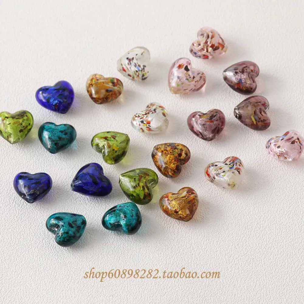 Vintage Heart Glass Jewelry Set for DIY Jewelry Making — feature 5