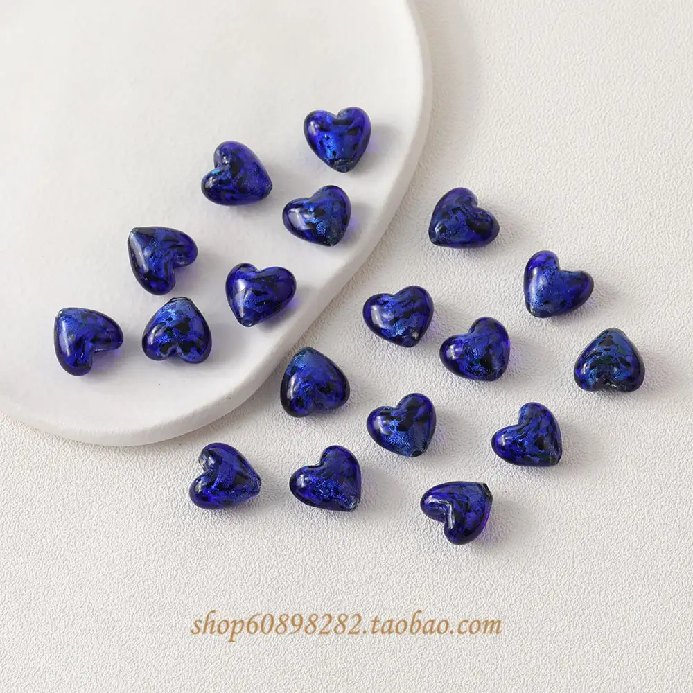 Vintage Heart Glass Jewelry Set for DIY Jewelry Making — feature 7