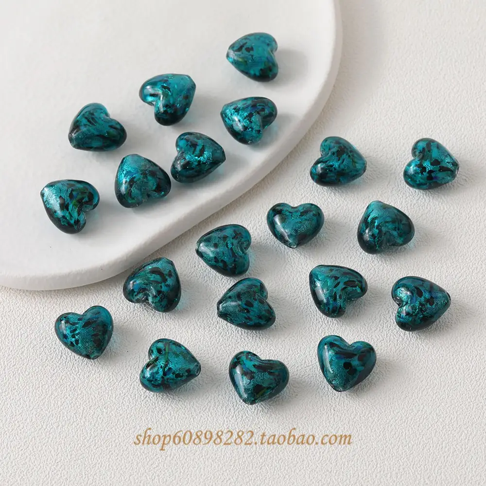 Vintage Heart Glass Jewelry Set for DIY Jewelry Making - Image 5