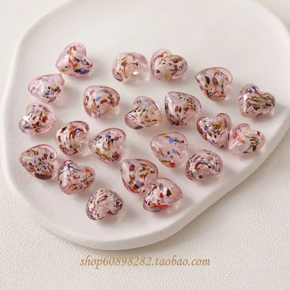 Vintage Heart Glass Jewelry Set for DIY Jewelry Making - Image 6