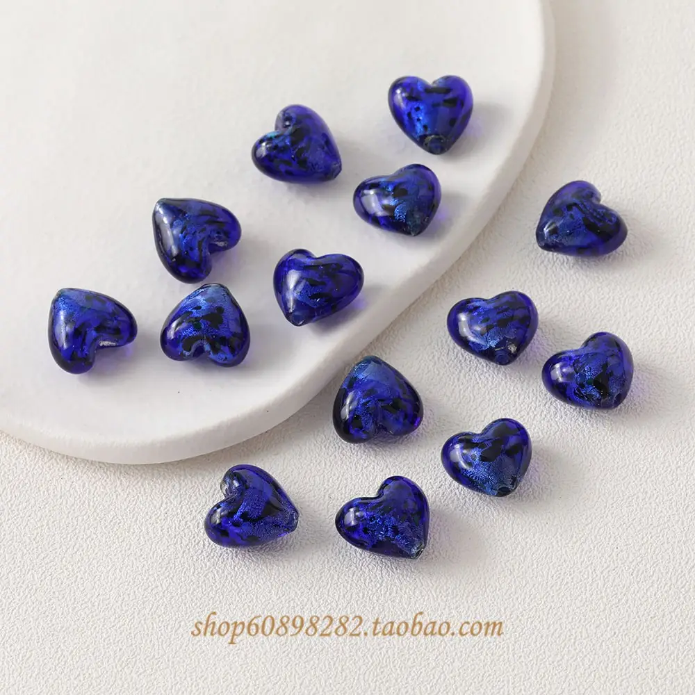 Vintage Heart Glass Jewelry Set for DIY Jewelry Making - Image 7
