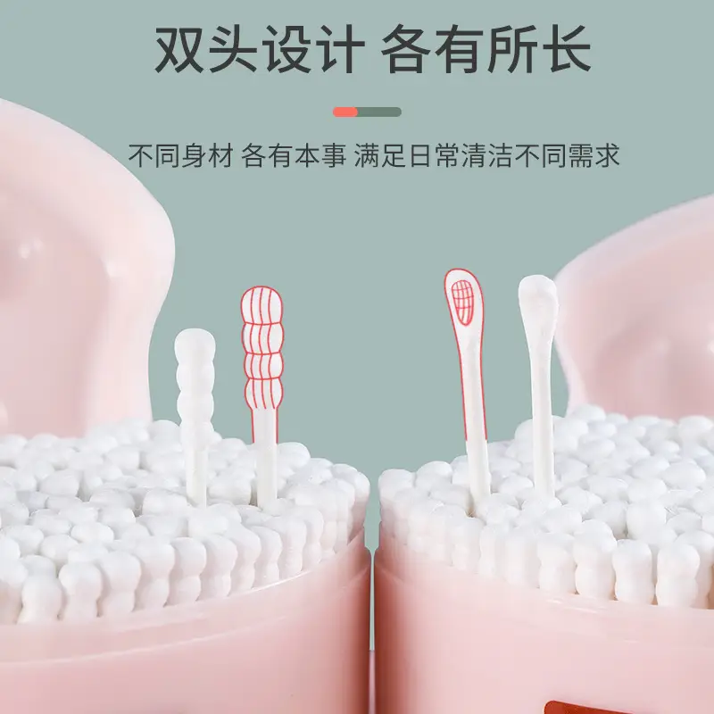Double Head Cotton Swabs for Ear Cleaning Baby Makeup - Image 4