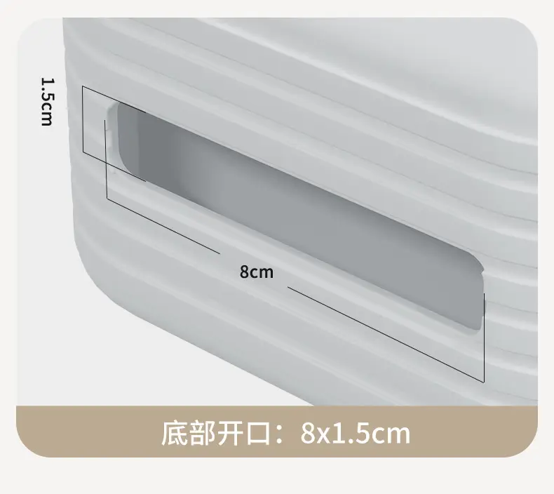 Wall-Mounted Tissue Box with Traceless Adhesive Design — feature 9