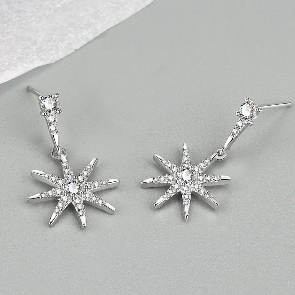 Eight Awn Star Earrings for Women Cold Style 2022 - Image 3
