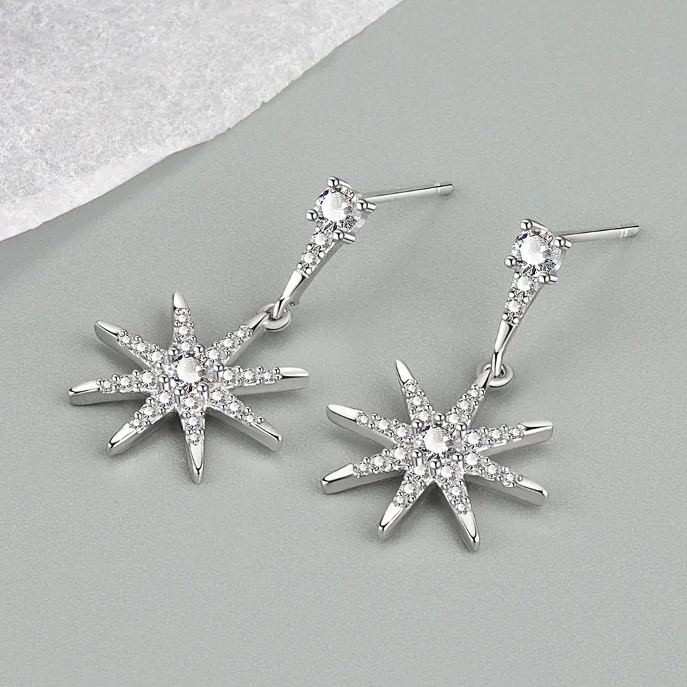 Eight Awn Star Earrings for Women Cold Style 2022 - Image 4