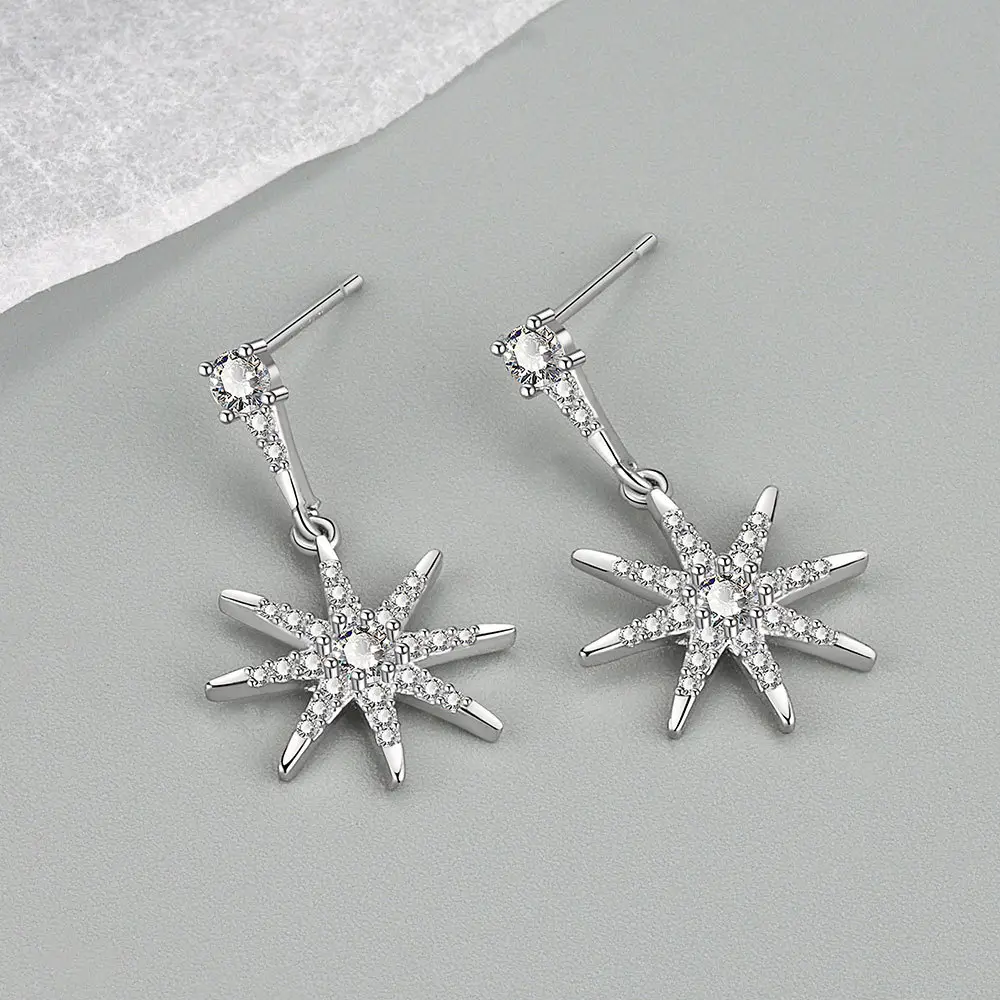 Eight Awn Star Earrings for Women Cold Style 2022 - Image 5