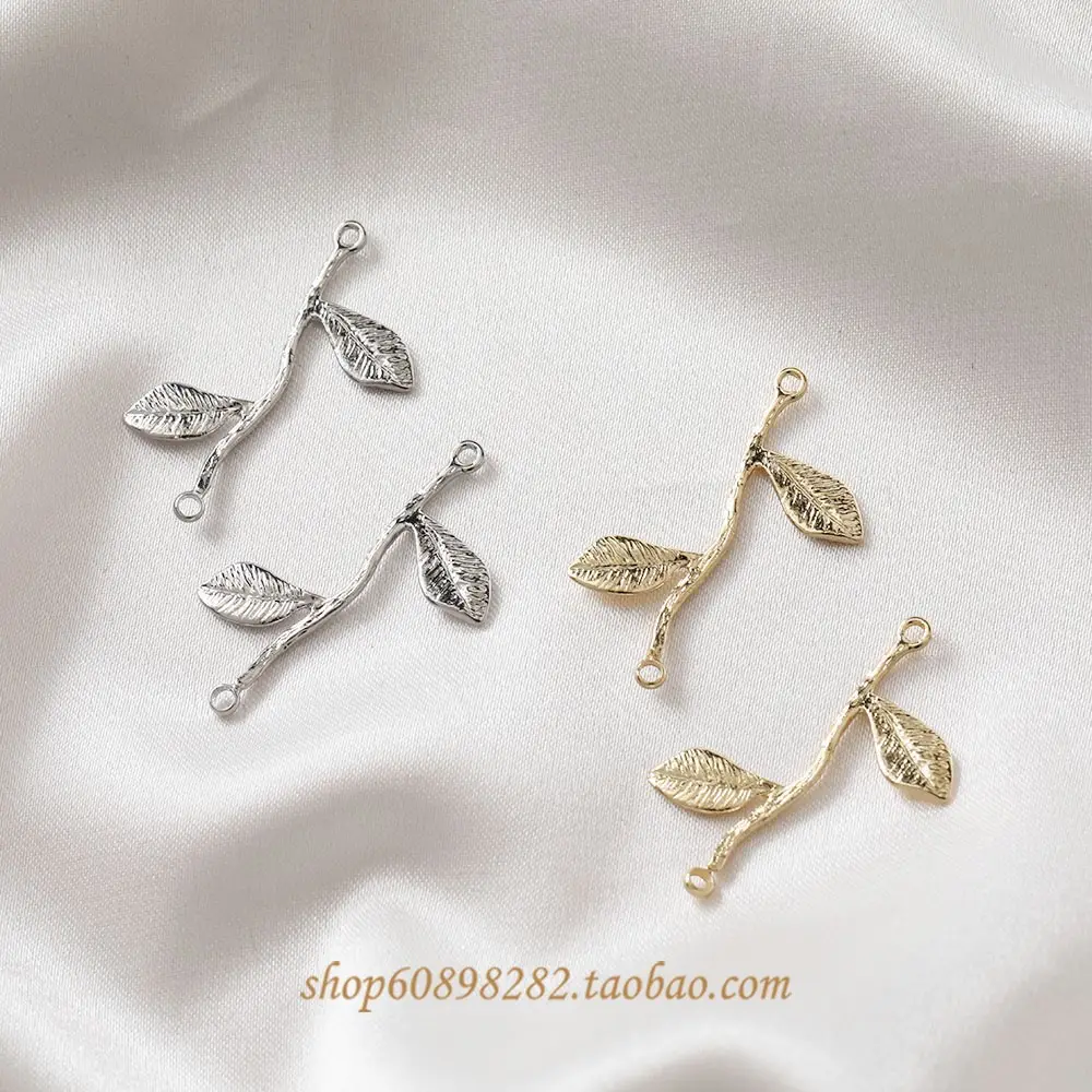 14K Gold Leaf Hanging Earrings for Women — feature 3