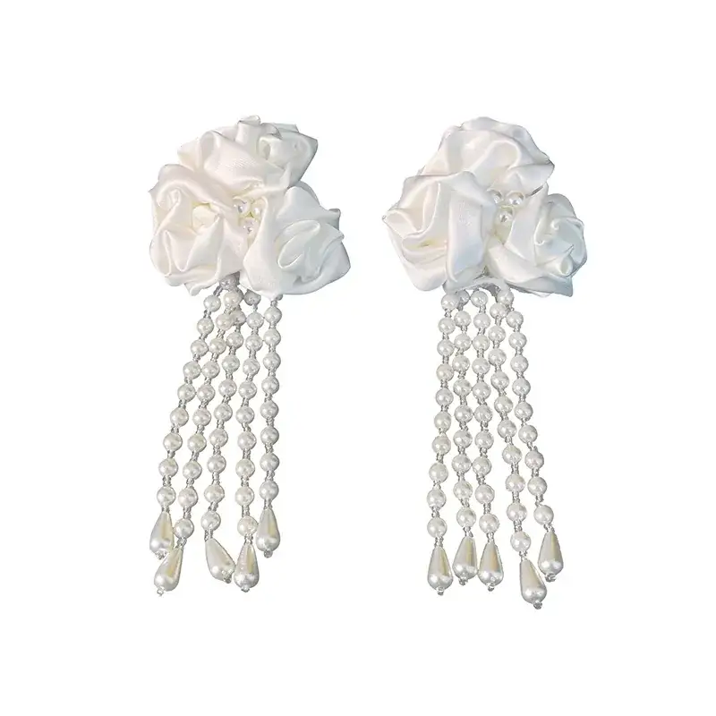Fairy Style Pearl Tassel Earrings for Women - Image 6
