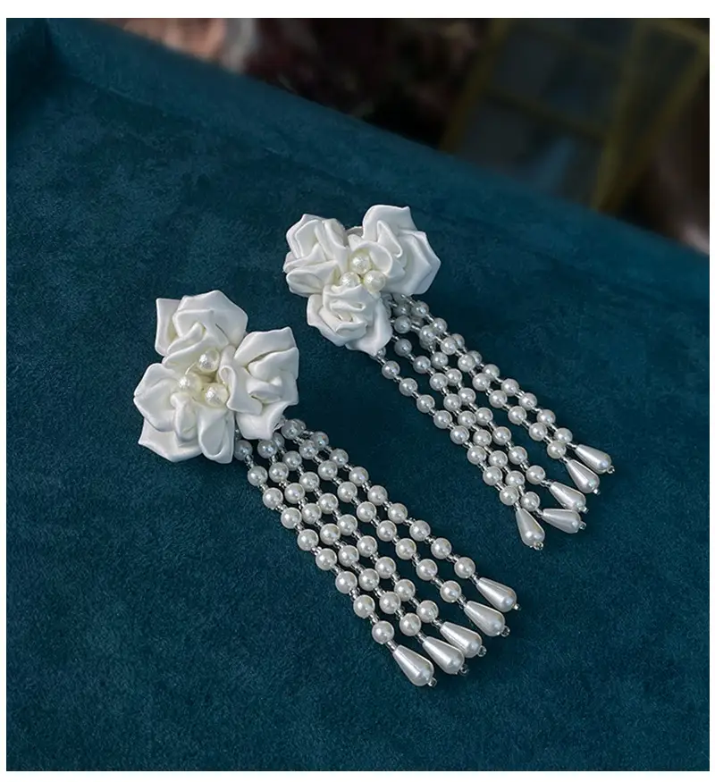 Fairy Style Pearl Tassel Earrings for Women — feature 10