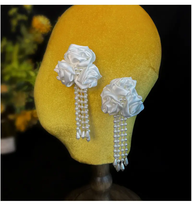 Fairy Style Pearl Tassel Earrings for Women — feature 4
