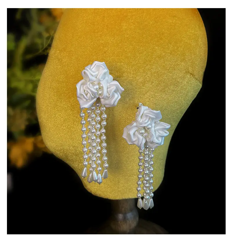 Fairy Style Pearl Tassel Earrings for Women — feature 8