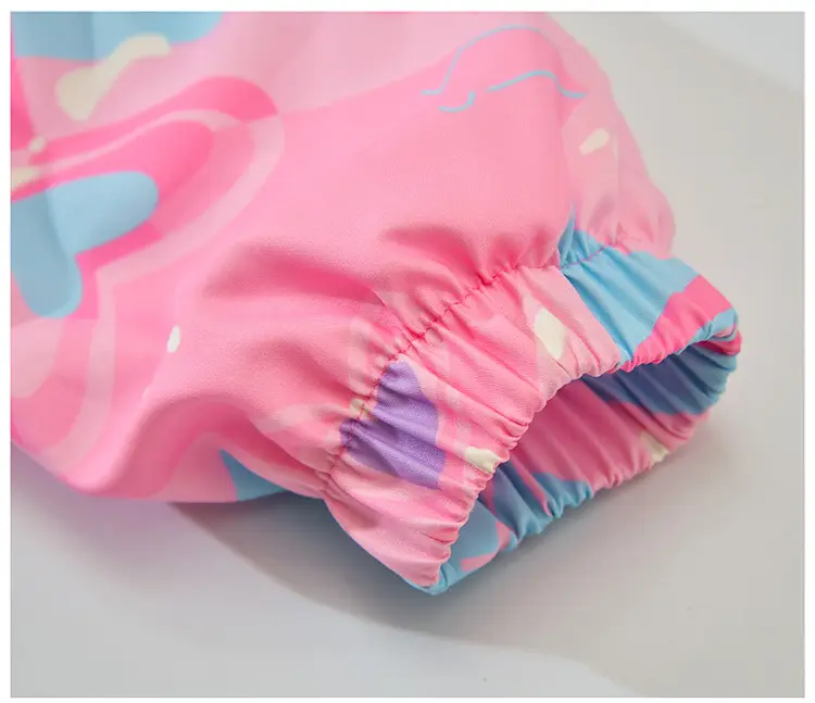 Girls' Pink Heart Print Windbreaker 2025 — feature 14
