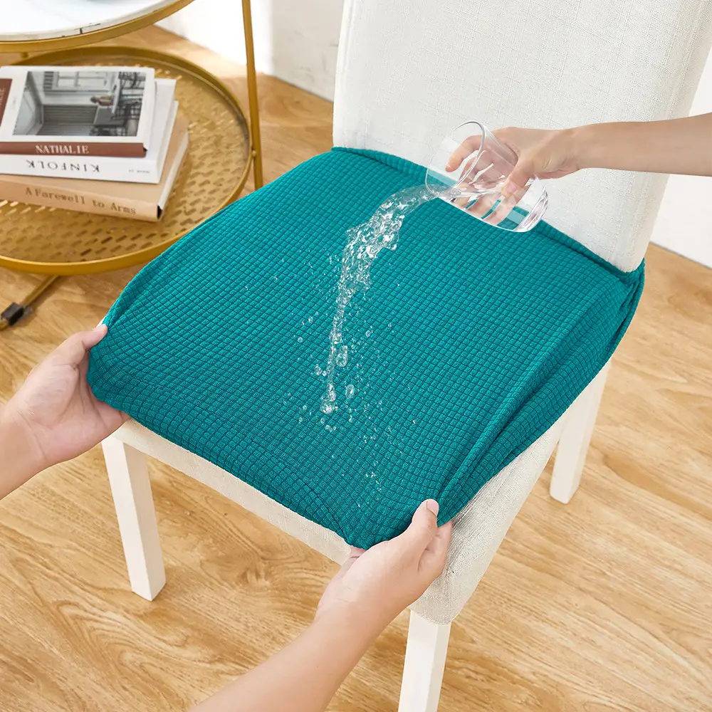 Waterproof Elastic Chair Cover Solid Color - Image 11