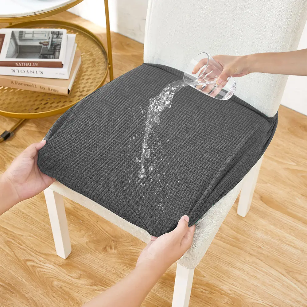 Waterproof Elastic Chair Cover Solid Color - Image 2