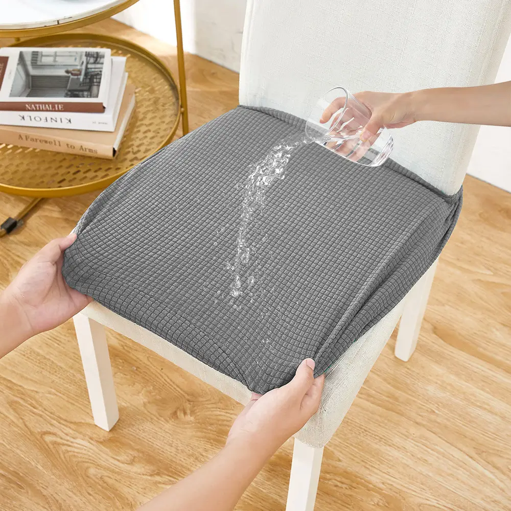 Waterproof Elastic Chair Cover Solid Color - Image 3