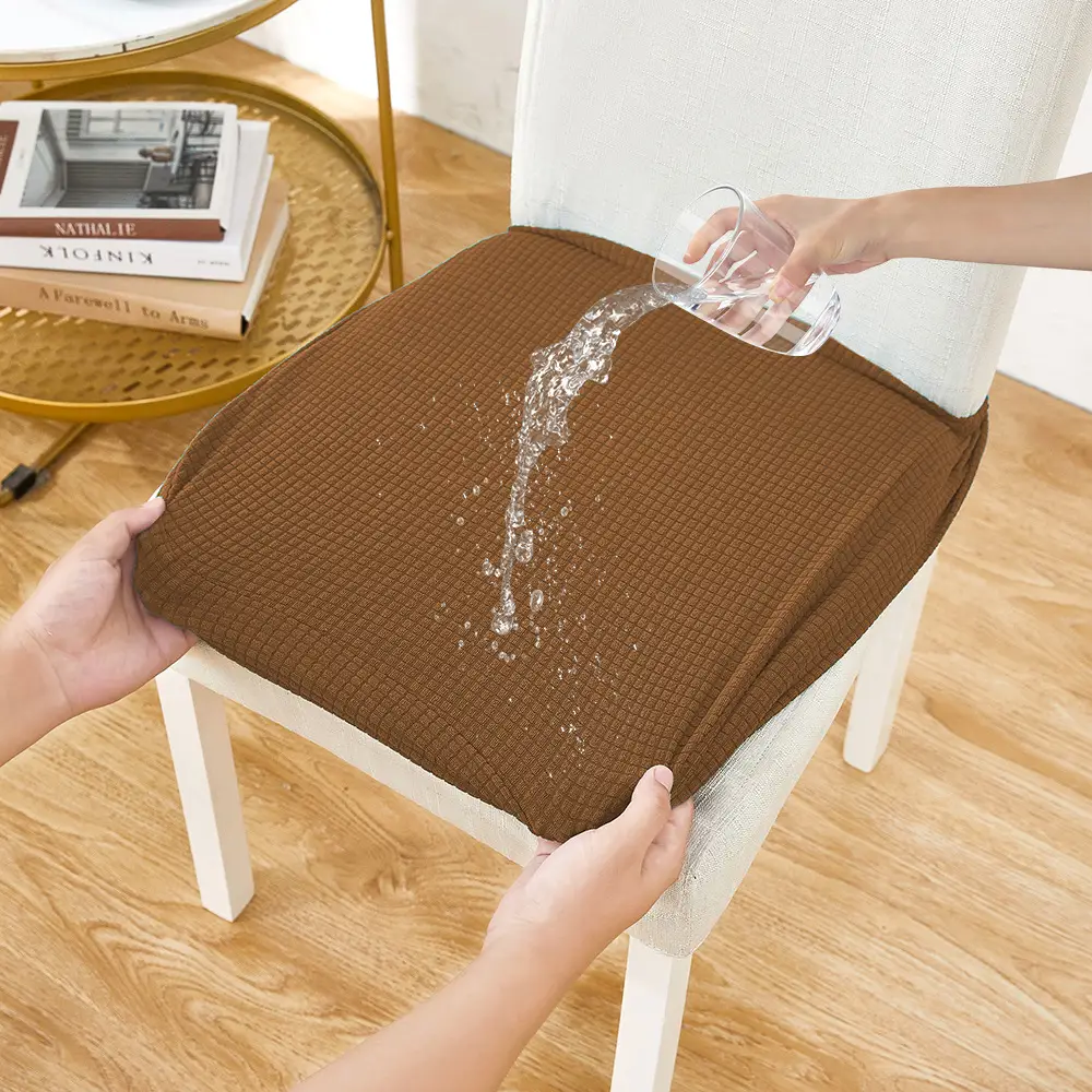Waterproof Elastic Chair Cover Solid Color - Image 5