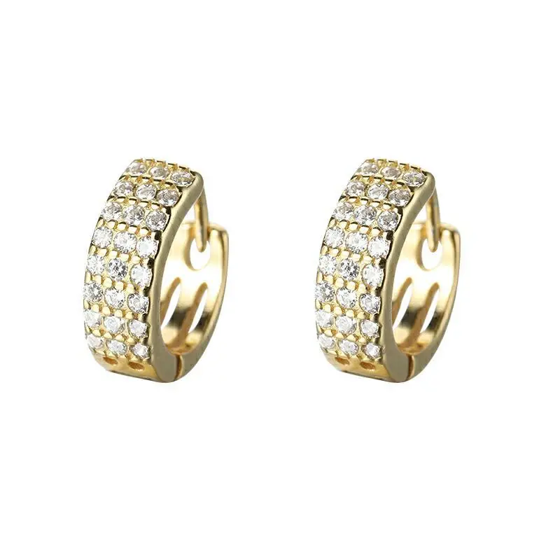 Gold Plated Korean Small Earrings for Women - Image 7