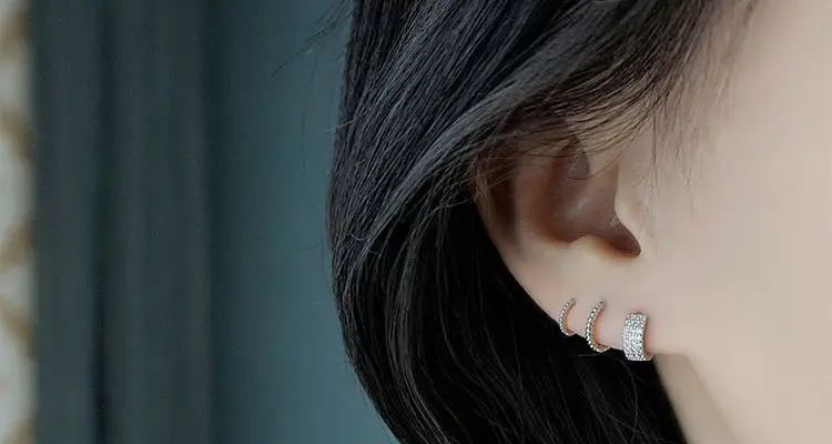 Gold Plated Korean Small Earrings for Women — feature 1
