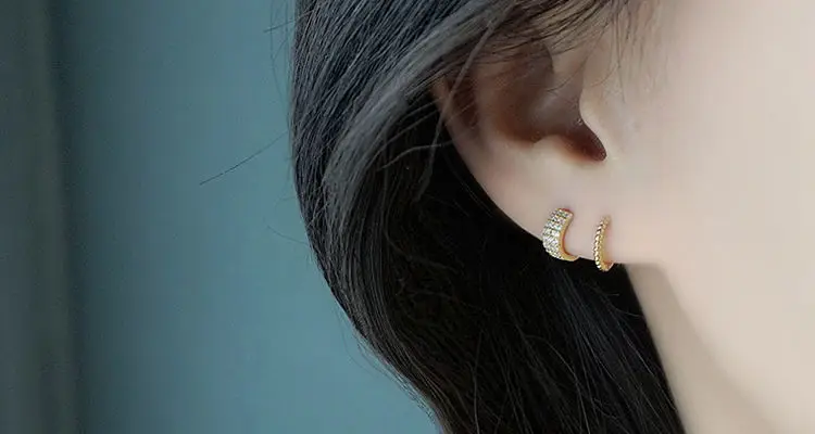 Gold Plated Korean Small Earrings for Women — feature 6