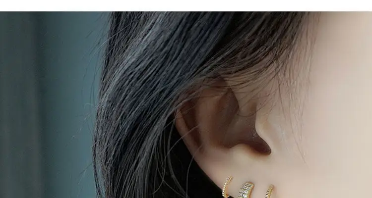 Gold Plated Korean Small Earrings for Women — feature 9