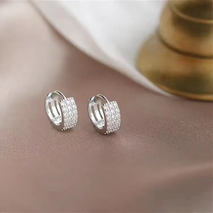 Gold Plated Korean Small Earrings for Women - Image 2