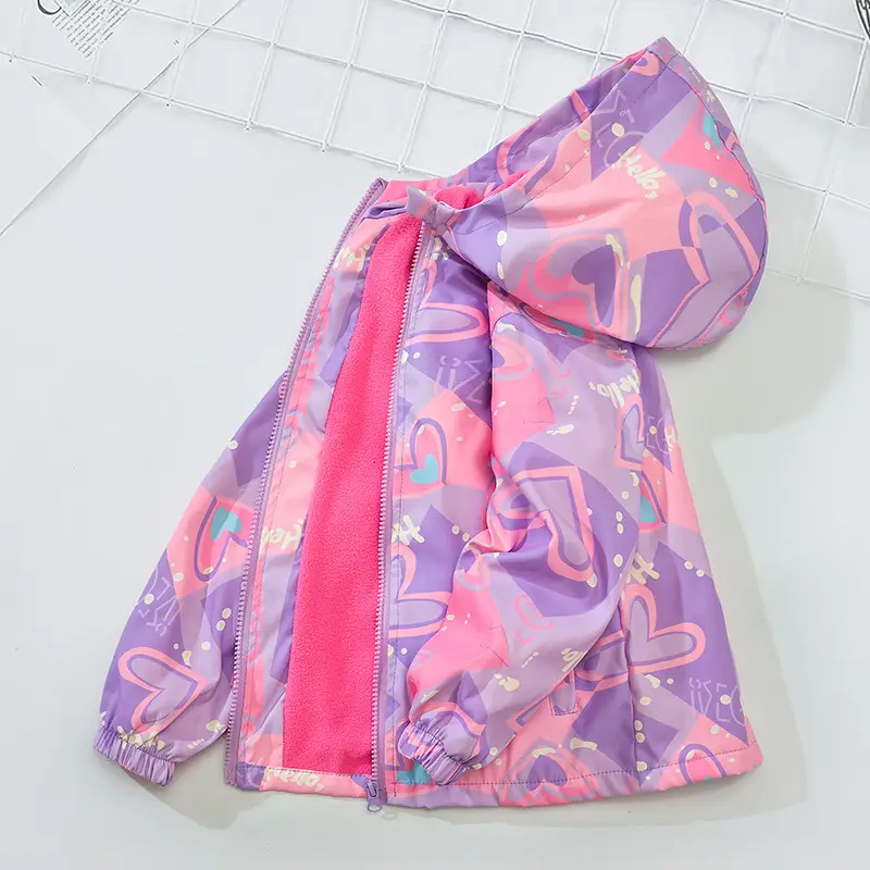 Girls Velvet Korean Coat Windproof Autumn Top - Image 10