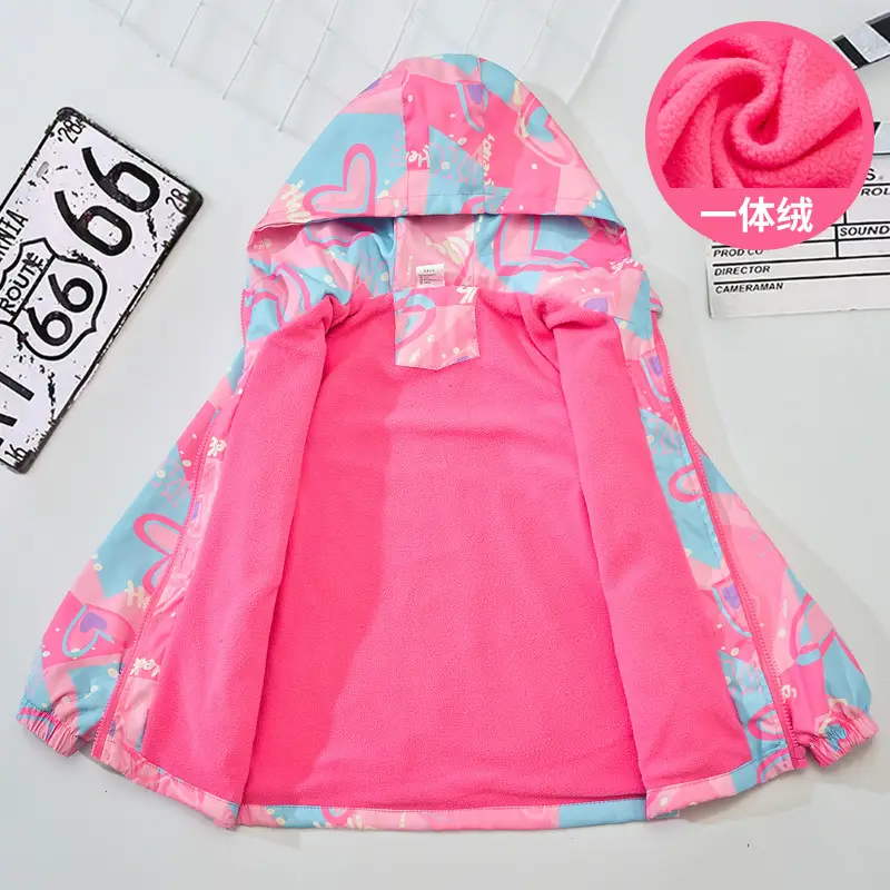 Girls Velvet Korean Coat Windproof Autumn Top - Image 12