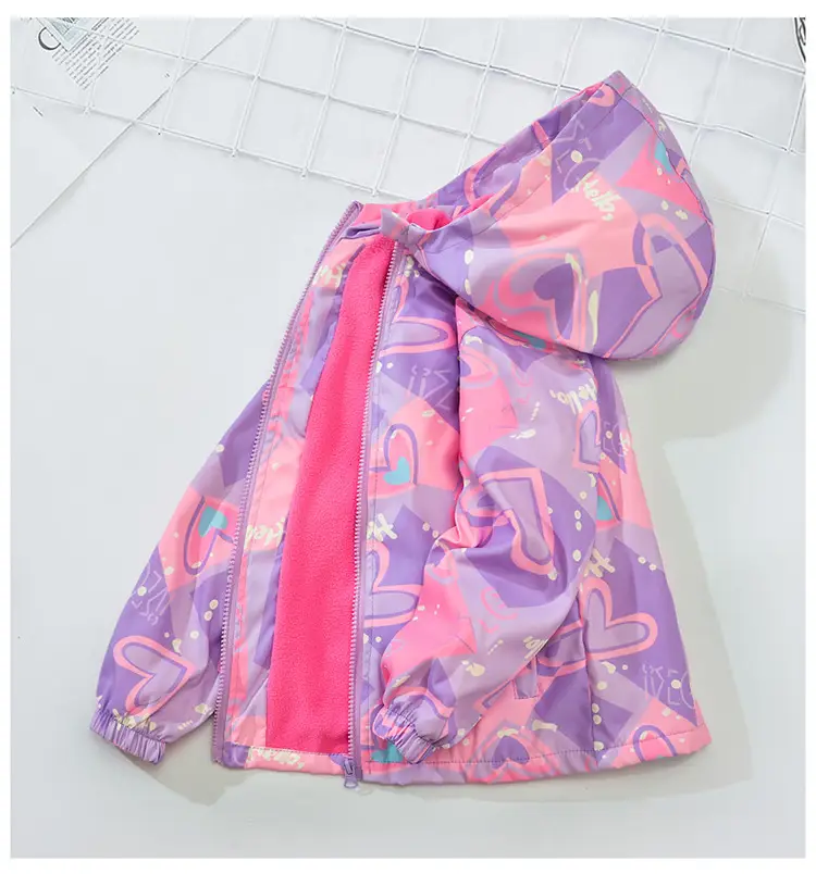 Girls Velvet Korean Coat Windproof Autumn Top — feature 10