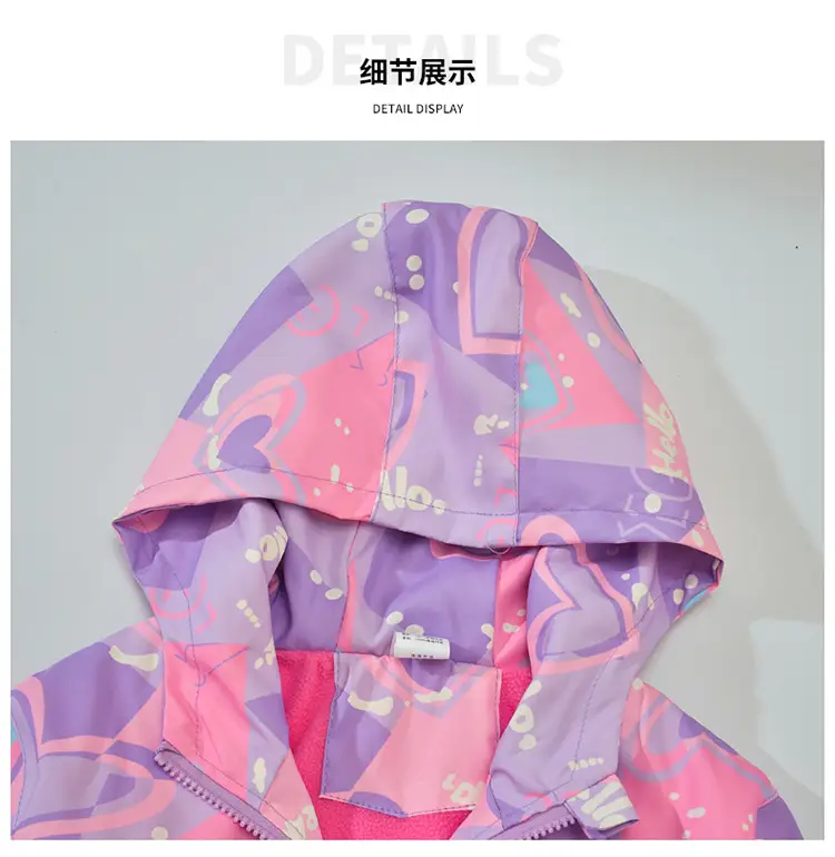 Girls Velvet Korean Coat Windproof Autumn Top — feature 13