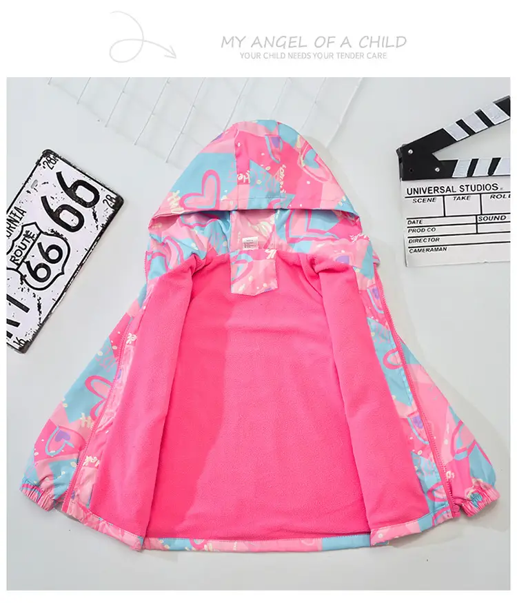 Girls Velvet Korean Coat Windproof Autumn Top — feature 8