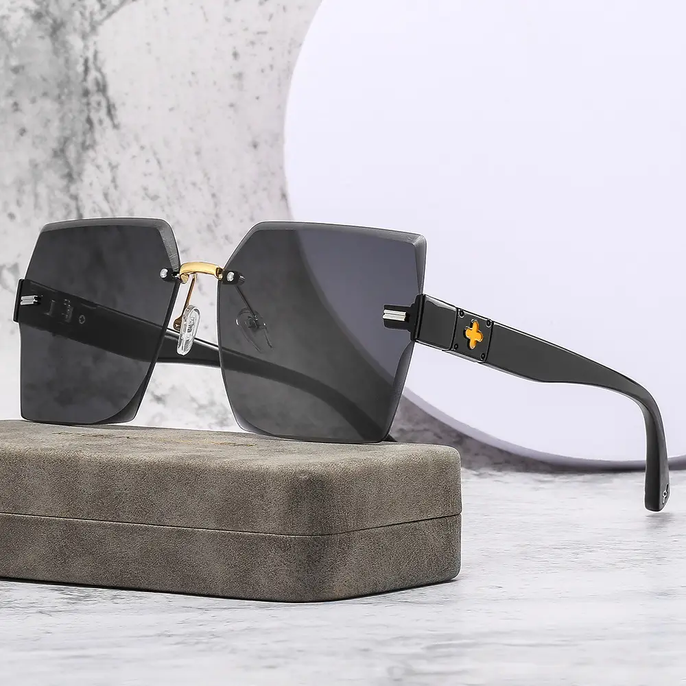 2022 New Style Black Sunglasses with 4-Leverage Frame - Image 6