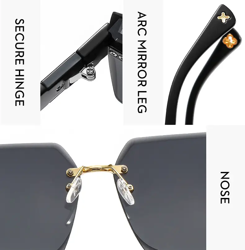 2022 New Style Black Sunglasses with 4-Leverage Frame — feature 14