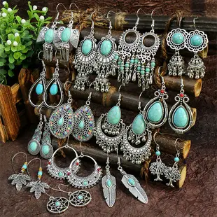 European & American Cross-Border Tassel Earrings Set — feature 1